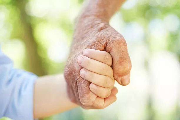 Abuelos y niños