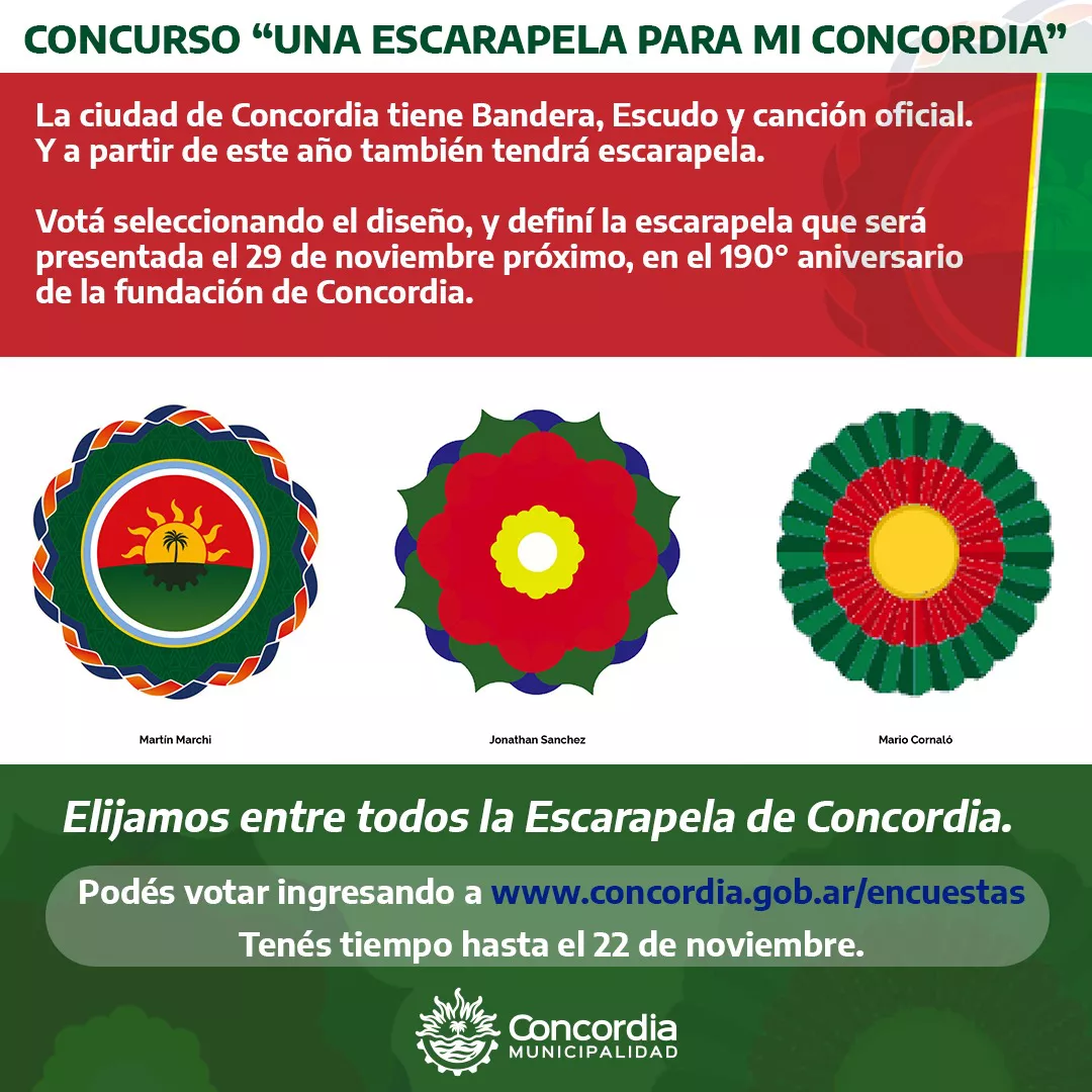 concurso escarapela concordia