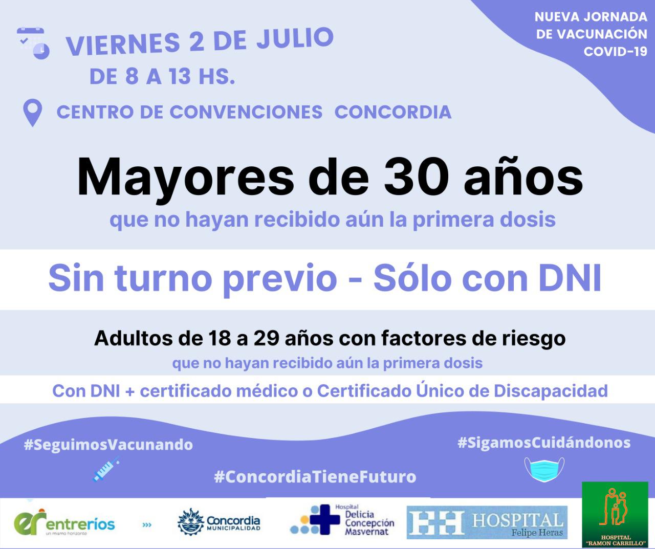 mayores de 30 - viernes 2 de julio