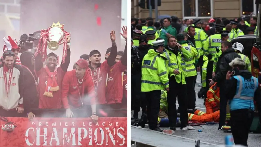 Liverpool festejos atropellados
