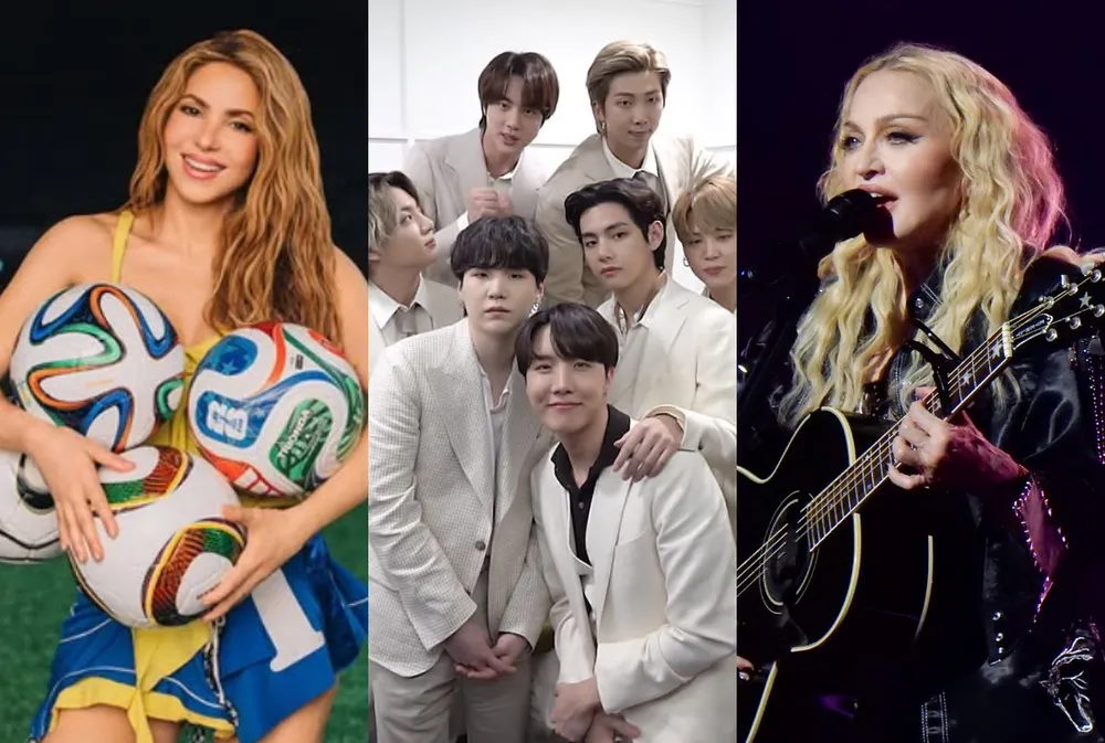 La final del Mundial 2026 tendrá a Shakira, BTS y Madonna en el show de medio tiempo