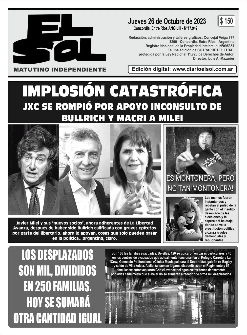 JUEVES 26 DE OCTUBRE_Tapa