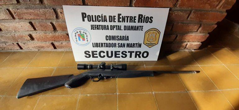 arma secuestrada