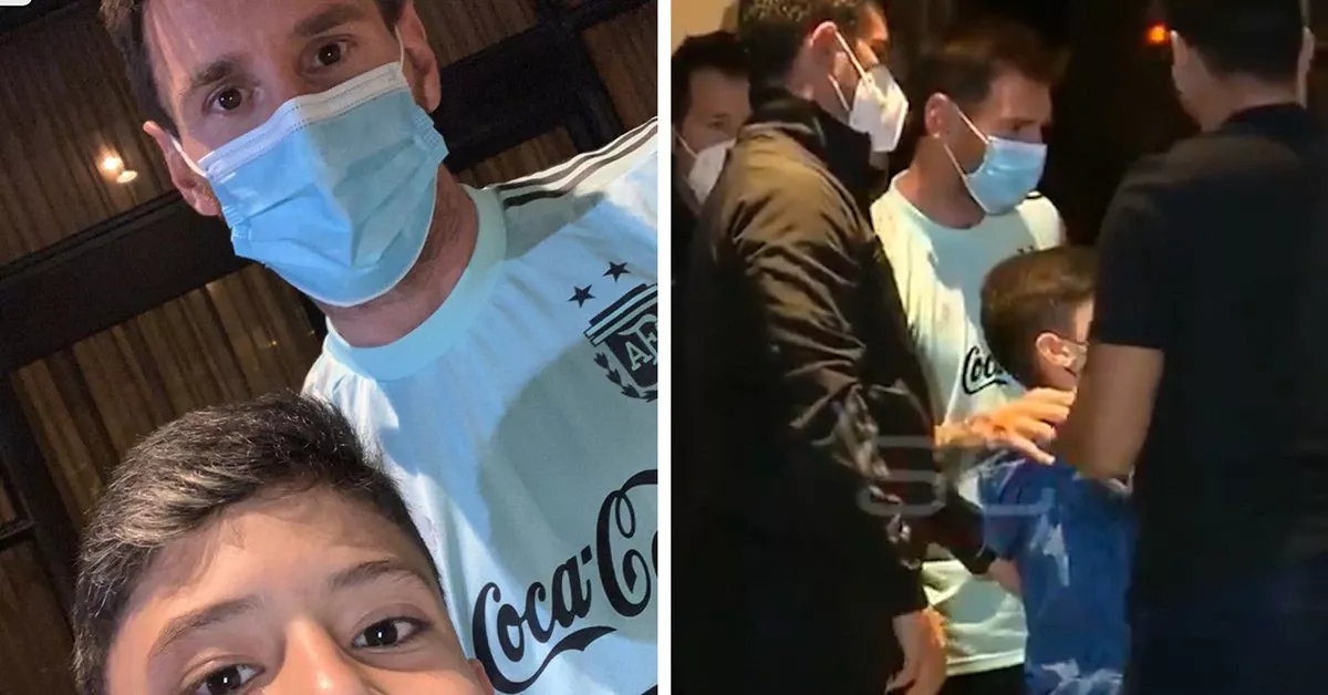 messi y niño fan