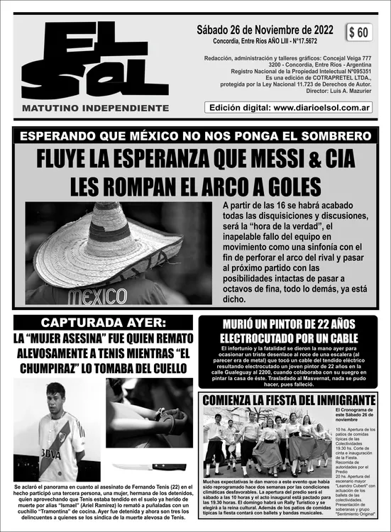 SÁBADO 26 DE NOV_TAPA