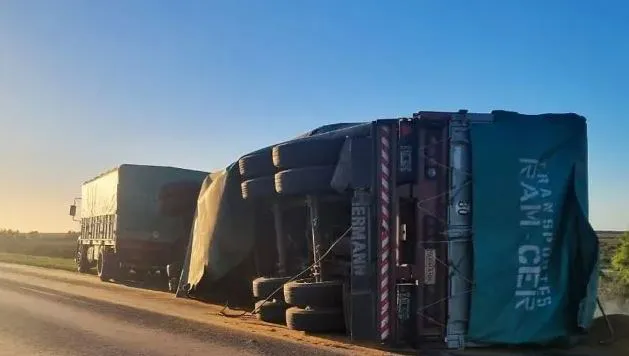 Vuelco camion