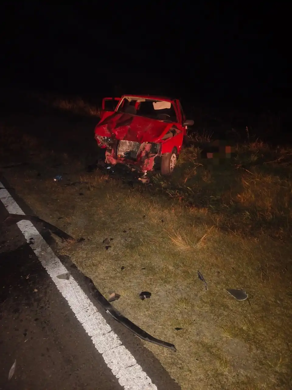 Dos vehículos chocaron de frente en la Ruta 18 y un hombre debió ser hospitalizado