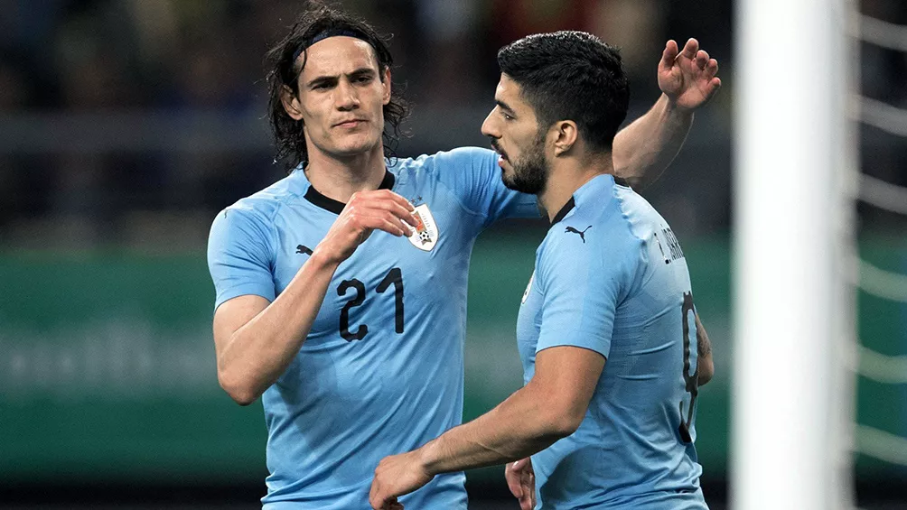 Cavani y Suárez
