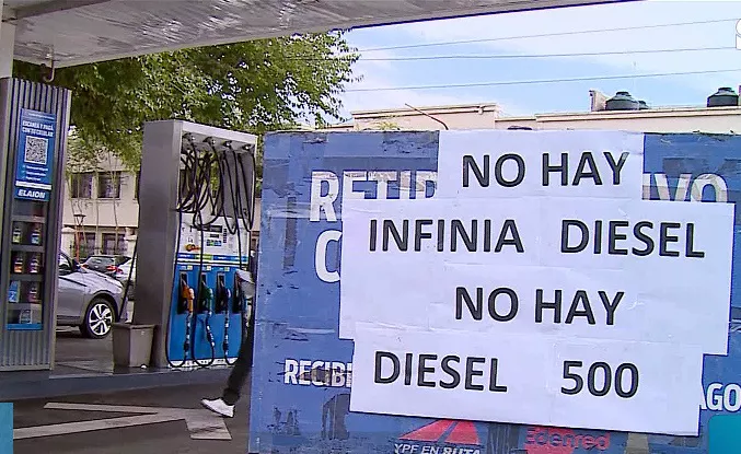 No hay gasoil