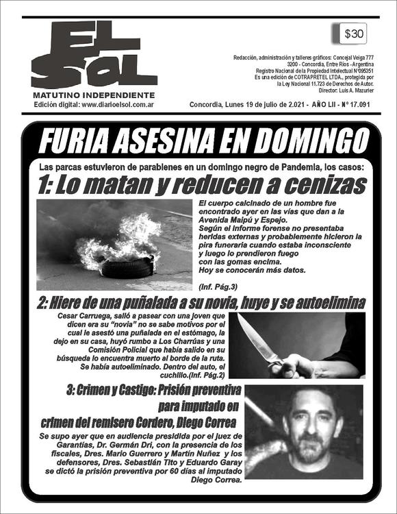 lunes 19 de julio TAPA